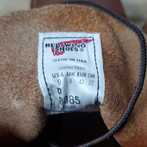 Red Wing Shoes Chestnut Leather Men's Boots - Picture 2 of 6